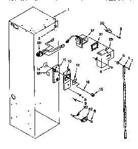 Refrigerator Liner Diagram and Parts List for TSS42QBW00  Thermador Refrigerator