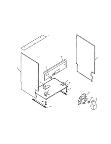 Body Diagram and Parts List for SMU2042UC 09 Bosch Dishwasher