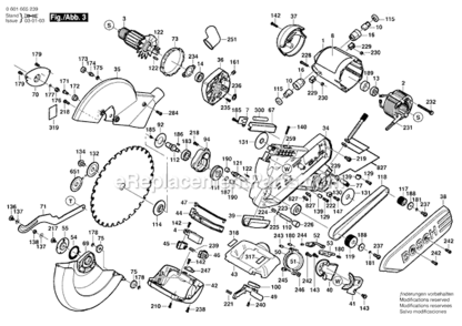 Part Location Diagram of 1619P03312 Bosch Block