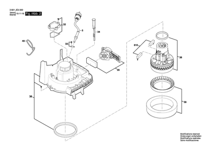 Part Location Diagram of 1619PA7304 Bosch Clamping Piece