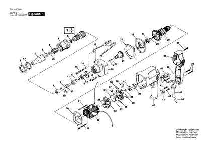 Bosch 6906type2 (F012690699) Diagram and Parts List for 6906 (TYPE 2)(F012690699) Bosch Screwdriver