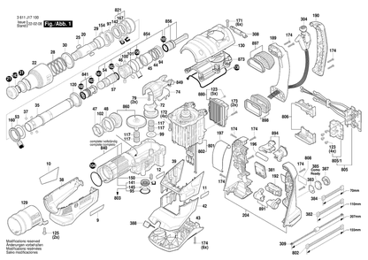 Part Location Diagram of 1619P10160 Bosch Tool PROTECTION SLEEVE