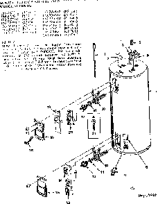 Replacement Parts Diagram and Parts List for 153322712  Kenmore Water Heater