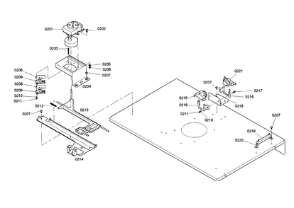 Latch Assy Diagram and Parts List for HBL746AUC 02 Bosch Wall Oven
