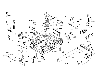 Base/power cord Diagram and Parts List for SHV863WD3N 01 Bosch Dishwasher