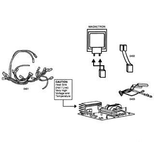 Wiring Diagram and Parts List for MBESLFTD 01 Thermador Microwave