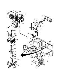 Convection Parts Diagram and Parts List for CMT127N-01  Thermador Microwave
