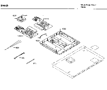 Pcb's Diagram and Parts List for HIIP054U 06 Bosch Range