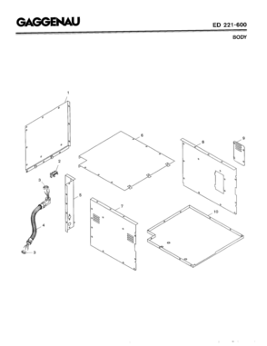 03 - BODY Diagram and Parts List for ED221-600  Bosch Range