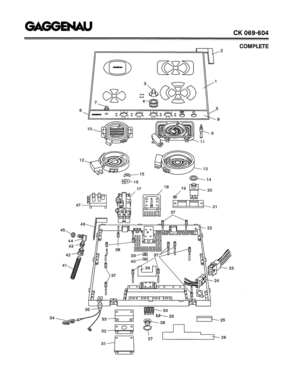 01 - COMPLETE Diagram and Parts List for CK069-604  Bosch Range