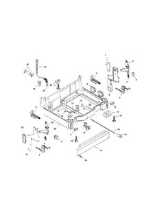 Base Diagram and Parts List for SHU4322UC 12 Bosch Dishwasher