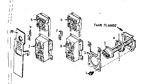 Control And Element Group Diagram and Parts List for 15327691X  Kenmore Water Heater