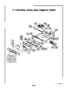 C Control Panel And Plenum Diagram and Parts List for C301U  Thermador Range