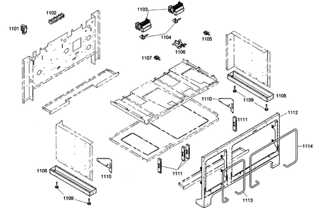 Inside Parts Diagram and Parts List for PRG486ELG03  Thermador Range