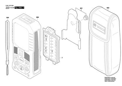 Part Location Diagram of 16099221KP Bosch Tool BELT HOLDER CLIP