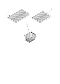 Freezer Shelf Parts Diagram and Parts List for KBUDT4270A 02 Thermador Refrigerator