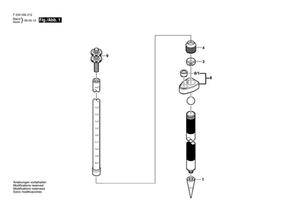 Diagram Diagram and Parts List for 4209MA F 034 056 202 Bosch Tool Stand & Cart