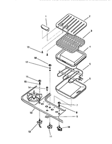 Section 6 Diagram and Parts List for SGNCV36GB  Thermador Cooktop