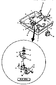 Section 13 Diagram and Parts List for SGCV36G02  Thermador Cooktop