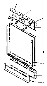 Control Panel/panel Diagram and Parts List for TD6500WC  Thermador Dishwasher