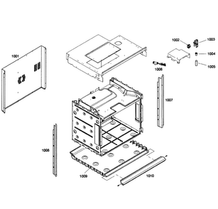 Cabinet Assy Diagram and Parts List for HBL5750UC 01 Bosch Microwave