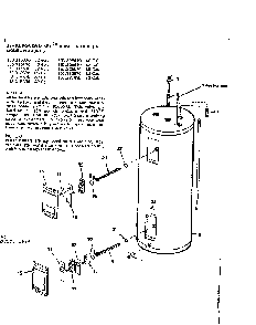 Replacement Parts Diagram and Parts List for 153315370  Kenmore Water Heater