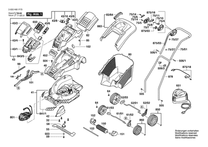 Part Location Diagram of F016103601 Bosch Control Bar