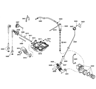 Pump Assy Diagram and Parts List for WFMC4300UC 01 Bosch Washer