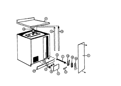Part Location Diagram of 9001598 Maytag Dip tube