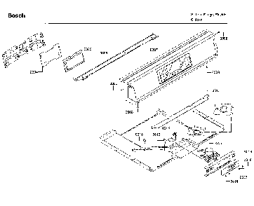 Control Diagram and Parts List for HII8055U 01 Bosch Range