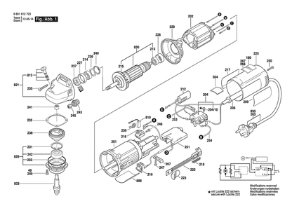 Section 1 Diagram and Parts List for GNF20CA 0601612739 Bosch Miscellaneous