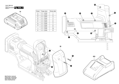 Part Location Diagram of 160111C53D Bosch Sticker