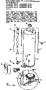Replacement Parts Diagram and Parts List for 153336661  Kenmore Water Heater