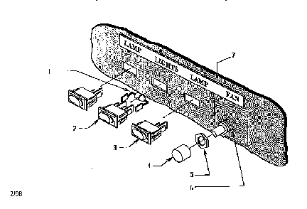 Switch Assembly H42hqw Diagram and Parts List for H42HQW  Thermador Range Hood