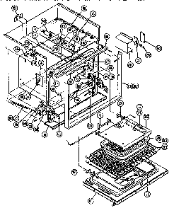 Oven Diagram and Parts List for ESC-30  Thermador Range