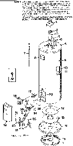 Replacement Parts Diagram and Parts List for 153334471  Kenmore Water Heater