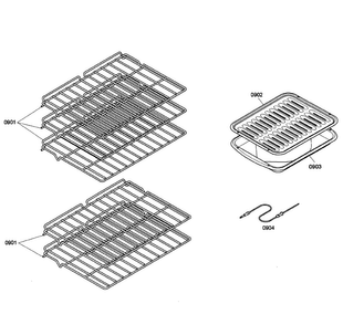 Shelfs Diagram and Parts List for HBN5650UC 04 Bosch Wall Oven