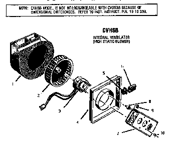 Section 9 Diagram and Parts List for CVSE36B  Thermador Cooktop