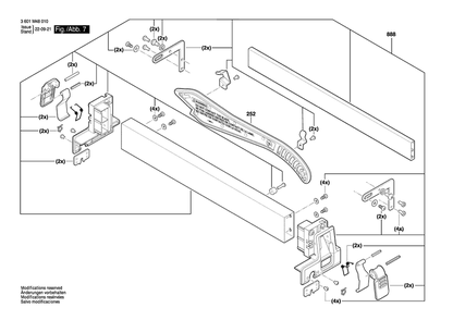 Part Location Diagram of 1609B07066 Bosch Parallel-Guide