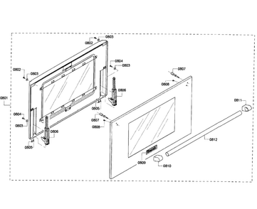 Part Location Diagram of 00649557 Bosch HINGE-DOOR