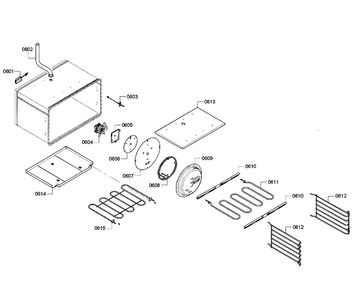 Oven Assy Diagram and Parts List for PRD366GHC 04 Thermador Range