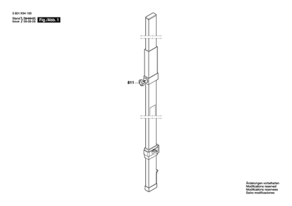 Part Location Diagram of 2610A07020 Bosch Tool SLIDE CLAMP SCREW$ WIZMOUNT