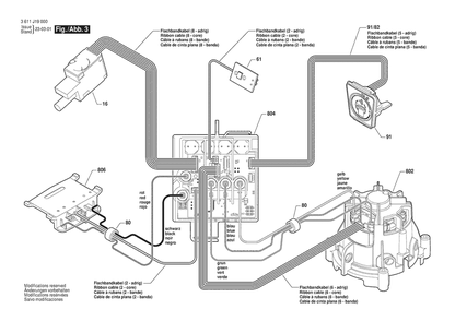 Section 3 Diagram and Parts List for 3611J19010  Bosch Hammer Drill