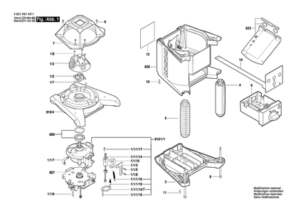 Part Location Diagram of 2610A07677 Bosch Tool BATTERY DOOR$ LD440