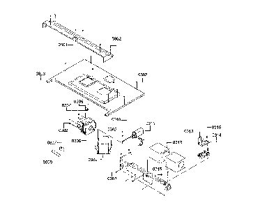 Magnetron/top cover Diagram and Parts List for HMCP0252UC 03 Bosch Microwave