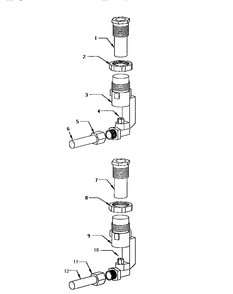 Jet Holder Assembly Detail Diagram and Parts List for SGCS365RB  Thermador Cooktop