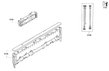 Control Panel Diagram and Parts List for DWHD651GFP 01 Thermador Dishwasher