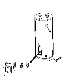 40 Gallon Model Diagram and Parts List for 153313230  Kenmore Water Heater