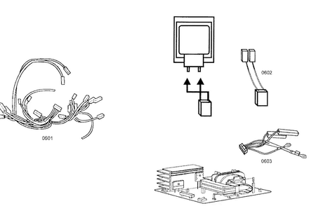 Wiring Diagram and Parts List for MEM301ES01  Thermador Microwave