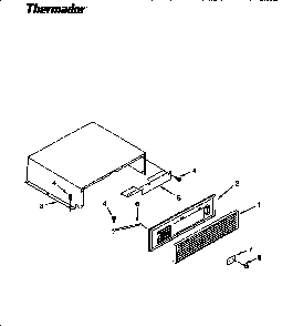 Top Grille & Unit Cover Diagram and Parts List for TSS48DAW-06  Thermador Refrigerator